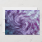 Paarse Vortex-uitnodiging Kaart (Voorkant)