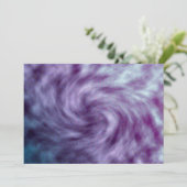 Paarse Vortex-uitnodiging Kaart (Staand voorkant)