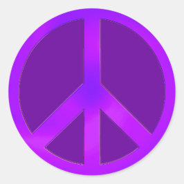 Paarse vrede ronde sticker