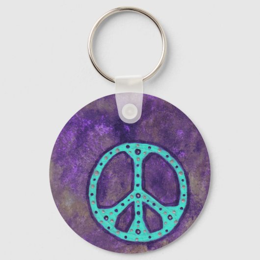 Paarse vrede sleutelhanger (Voorkant)