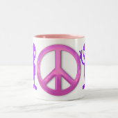 Paarse VredesAlien Tweekleurige Koffiemok (Center)