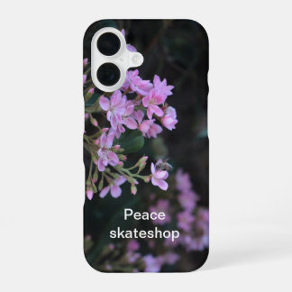 Paarse vredeseditie telefoonhoesje iPhone 16 hoesje