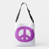 Paarse Vredesteken Crossbody Tas (Achterkant)