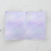 Paarse Vredesteken Inspirerend Quote waterverf Kaart (Binnen)