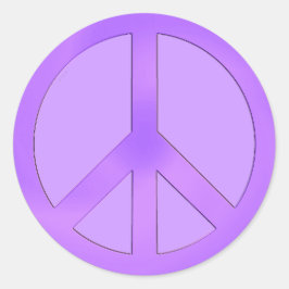 Paarse Vredesteken Sticker