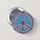 Paarse Vredesteken Tie Dye Button (Voorkant /achterkant)