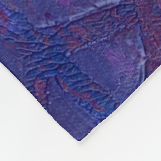 Paarse vredestroepen fleece deken (Hoek)