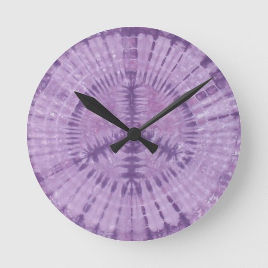 Paarse vredestroepen kleurstof Phat-kleurstoffen Ronde Klok (Voorkant)