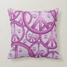 Paarse vredestroool kussen