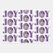 Paarse Vreugde met bessen Kerstvakantie foto Inpakpapier Vel (Voorkant 2)