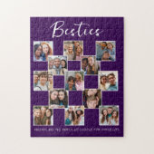 Paarse Vriendschap Fotocollage Aangepaste Puzzel Legpuzzel (Verticaal)