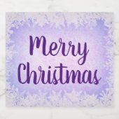 Paarse vrieskerst bier etiket (Enkel label)