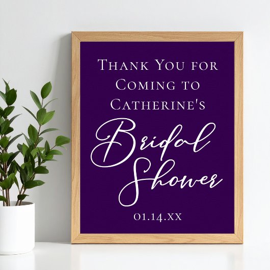 Paarse Vrijgezellenfeest gepersonaliseerd welkom Poster