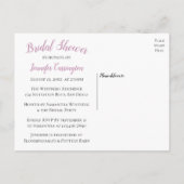 Paarse Vrijgezellenfeest liefde harten pijl bruilo Uitnodiging Briefkaart (Achterkant)