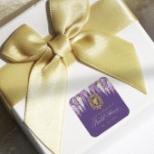 Paarse  Vrijgezellenfeest Vierkante Sticker