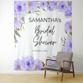 Paarse vrijgezellenfeesten bloem Tapestry Wandkleed (In situ)