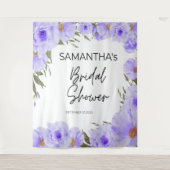 Paarse vrijgezellenfeesten bloem Tapestry Wandkleed (Voorkant)