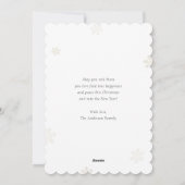 Paarse vrolijke kerst 2 foto feestdagenkaart (Achterkant)