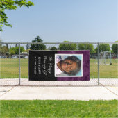 Paarse vrouw in liefdevolle memory grave Hoesje de Spandoek (Insitu)