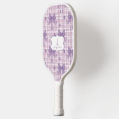 Paarse Vrouwelijke Coquette Bows Pickleball Paddle (Links)