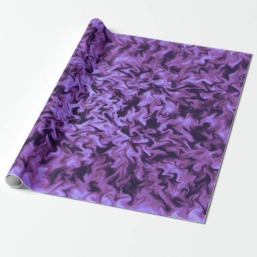 Paarse Vuur Cadeaupapier (Uitgerold)