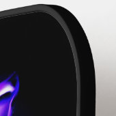 Paarse vuurgevechten tijgerkat pickleball paddle (Links Detail)