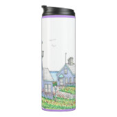 Paarse Vuurtoren; Thermische Tumbler Thermosbeker (Geroteerd rechts)