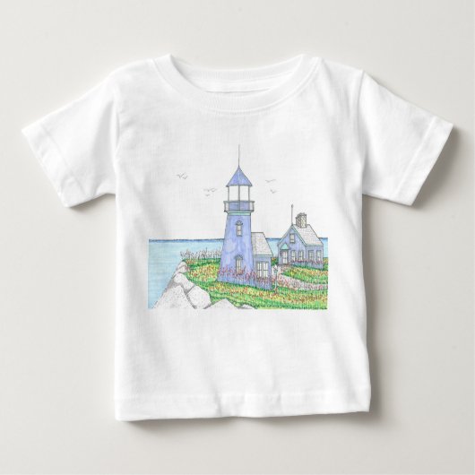Paarse Vuurtoren Tshirt; Baby (Voorkant)