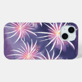 Paarse Vuurwerk | Pastel Waterverf Case-Mate iPhone Case (Achterkant (horizontaal))