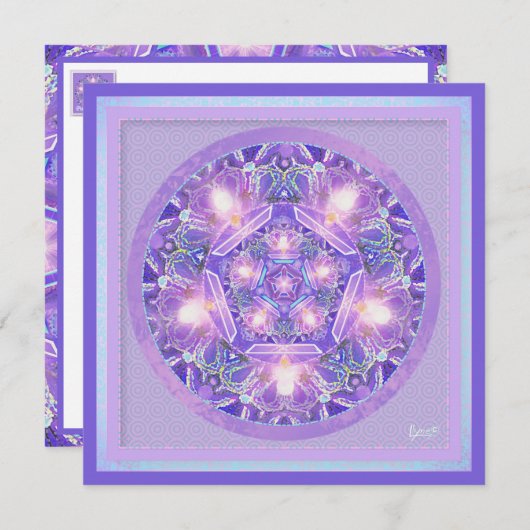 Paarse W1-blanco kaart (Voorkant / Achterkant)