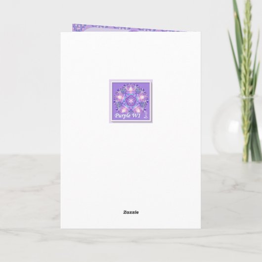 Paarse W1-blanco kaart (Achterkant)