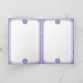 Paarse W1-blanco kaart (Binnen)