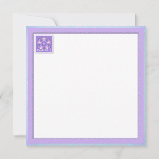 Paarse W1-blanco kaart (Achterkant)