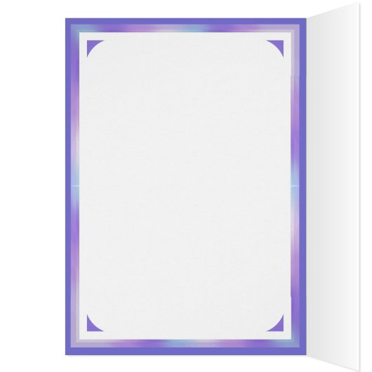 Paarse W1-blanco kaart (Binnen (Links))