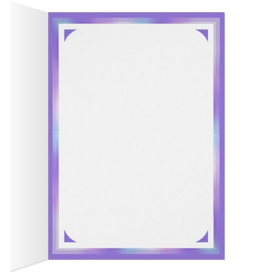 Paarse W1-blanco kaart (Binnen (Rechts))