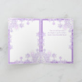 Paarse W1-groet Kaart (Binnen)