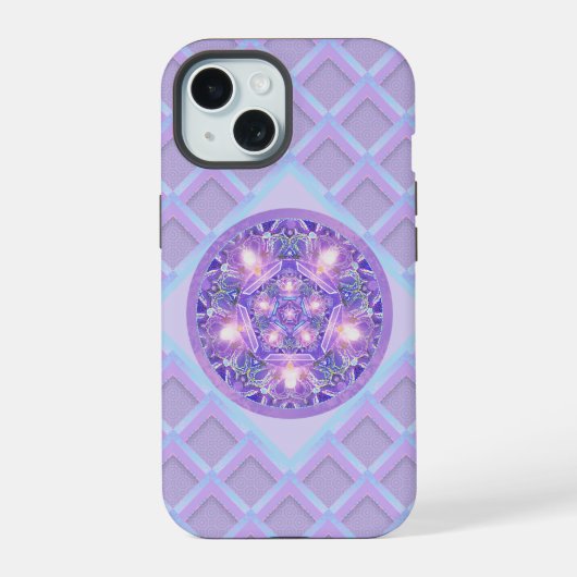 Paarse W1 iPhone 15 Case (Achterkant)