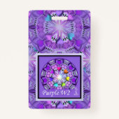 Paarse W2 succes Badge (Achterkant)