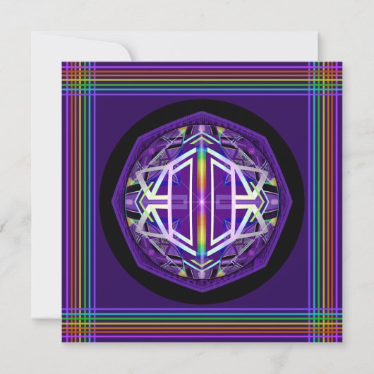 Paarse W3-blanco kaart (Voorkant)