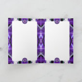 Paarse W3-blanco kaart (Binnen)