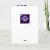 Paarse W3-groet Kaart (Achterkant)
