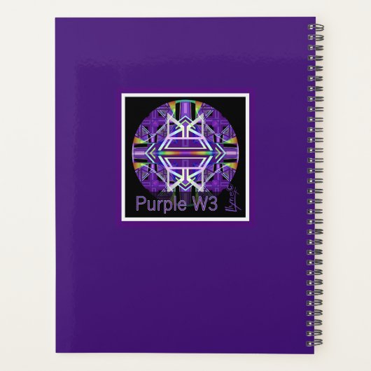 Paarse W3 Planner (Achterkant)