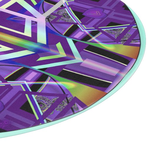 Paarse W3 Uitsnijding Snijplank (Hoek)