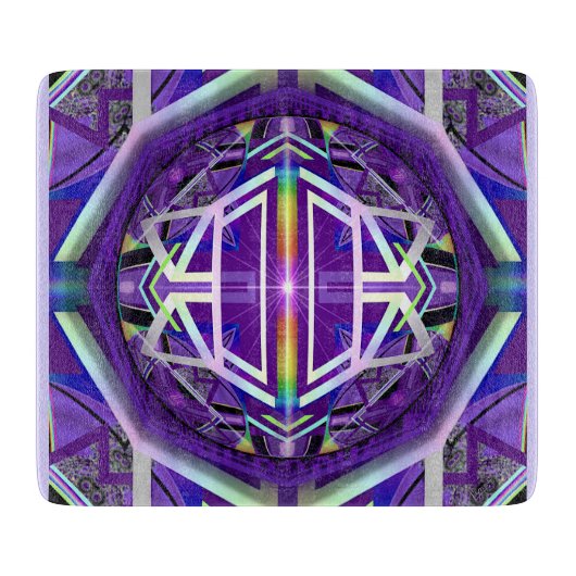 Paarse W3 Uitsnijding Snijplank (Voorkant)