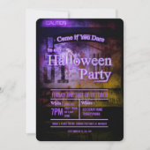 Paarse waarschuwing Niveau 01 uitnodiging van Hall (Voorkant)