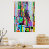 Paarse waas 24 x 36 Poster (Keuken)