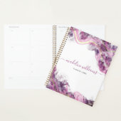 Paarse waas | Abstracte Agaat en Goud 2026 Planner (Display)
