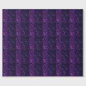 Paarse waas: Glitter Lights Achtergrond Cadeaupapier (Vlak)