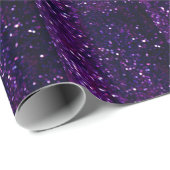 Paarse waas: Glitter Lights Achtergrond Cadeaupapier (Rol Hoek)