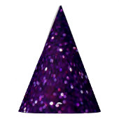 Paarse waas: Glitter Lights Achtergrond Feesthoedjes (Links)